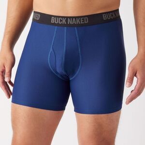 Buck Naked Bullpen Boxer Briefs BLUE M NWT IN PACKAGE